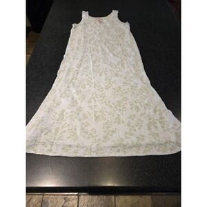 Sears Treasures Women's Sleeveless Nightgown Size Small Lace Trim Floral...